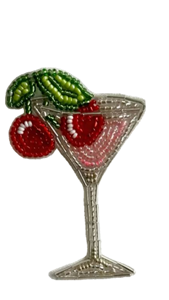 Breloque de sac en fer jaune vert, broderie artisanale perlée avec motif floral, finition polie durable - Product Image 4