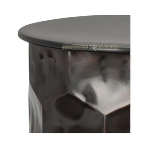 Table d'appoint ronde en métal au design de luxe classique Tables centrales à finition antique utilisées pour l'hôtel et le restaurant de salon à bon prix - Product Image 3