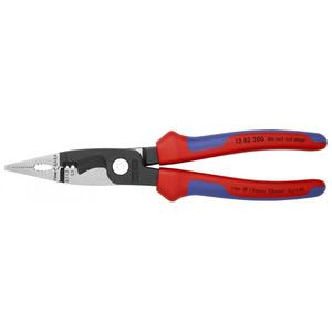 คีมติดตั้งระบบไฟฟ้าของ Knipex สีดำเคลือบอะทราเมนต์ พร้อมหัวขัดเงาและด้ามจับหลายส่วนประกอบ - Product Image 1