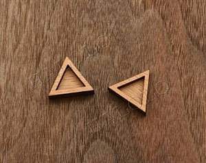 ผสมหัตถกรรมอินเดียต่างหูไม้ไม่สม่ําเสมอไม้เรซิ่นต่างหูผู้หญิงอินเทรนด์เกาหลีเครื่องประดับ Minimalist - Product Image 6