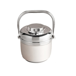304 in acciaio inox per la casa di stoccaggio della cucina o scuola contenitore di riso 1.5L isolato contenitore per alimenti secchio - Product Image 5