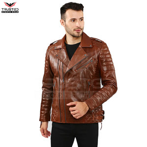 Fabricación profesional Chaqueta de cuero de motocicleta de secado rápido transpirable Estilo formal Precio barato para hombres - Product Image 4