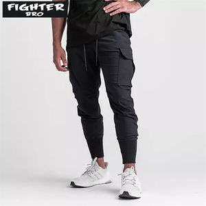Pantalons pour hommes en tissu polaire de coton, matière douce, épaisse et confortable, idéale pour les vêtements de sport d'hiver, la salle de sport et la vie quotidienne. - Product Image 5