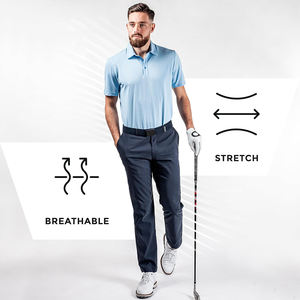 กางเกงกอล์ฟผู้ชายสั่งตัดสีเทาเข้ม ชุดลำลองสำหรับเล่นกีฬากลางแจ้ง กางเกงกอล์ฟพร้อมบริการ OEM - Product Image 3