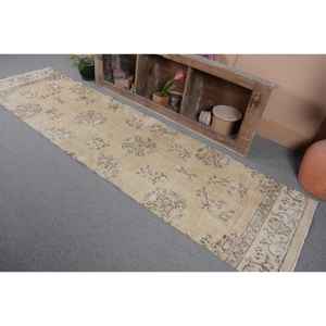 Alfombra de lana turca Beige y marrón Vintage, diseño de retales de tejido plano de 280x1060 pies para decoraciones de sala de estar, 4m de ancho - Product Image 3