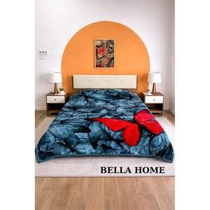 ผ้าห่มราเชลสองชั้น แอสลาน ขนาด 220x240 ซม. ลายปั๊มนูนรูปผีเสื้อกลางคืน น้ำหนัก 7 กก. - Product Image 1