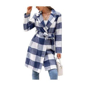 Abrigo de cuero personalizado para mujer, nuevo producto, abrigo largo de cuero a la moda, de alta calidad, venta al por mayor - Product Image 3