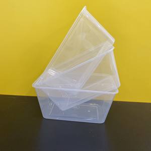 ภาชนะบรรจุอาหารพลาสติก1000มล. ทรงสี่เหลี่ยมผืนผ้าแบบใส2025แบบใช้แล้วทิ้ง - Product Image 2