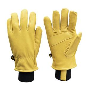 Gants de sécurité en cuir de vache de style jaune pour le travail industriel, bande de construction, gants de travailleurs en croûte de cuir de vache résistant - Product Image 3