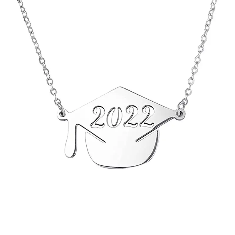 Kalung Perhiasan siswa kelas sekolah, stainless steel 2025, Kalung kuliah wisuda grosir