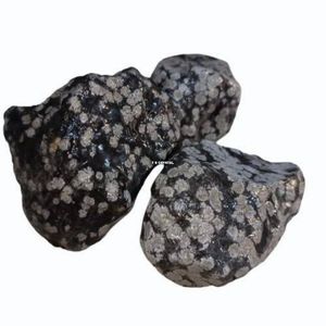 Pierre brute d'obsidienne flocon de neige de qualité supérieure, vente en gros, forme irrégulière, faite à la main, Feng Shui - Product Image 1