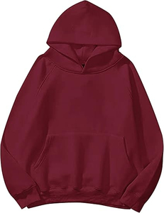 Sudadera con Capucha Informal de Algodón 100% para Mujer, Tejido Transpirable y Suave, para Invierno/Otoño, con Impresión de Logotipo Personalizado en la Parte Delantera, Servicio OEM - Product Image 1