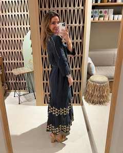 Bohemian Boho Chic Eco-Friendly Natural Waist <b>Maxi</b> <b>Dress</b> for Women and <b>Girls</b> Summer - Product Image 2