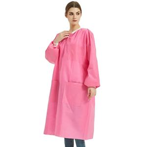 Bata de laboratorio a prueba de polvo personalizada de calidad superior Bata de laboratorio médico desechable para mujeres - Product Image 1