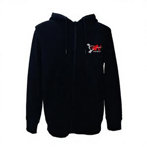 เสื้อกันหนาวมีฮู้ดสำหรับผู้ชายเสื้อมีซิปมีความยืดหยุ่นวัสดุออกแบบได้ตามต้องการสำหรับใช้ในฤดูหนาว - Product Image 1