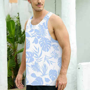 Digital Printing Tanktop Rib Sleeveless 100% Cotton <b>Singlet</b> <b>Mens</b> Blank Solid Vest <b>Men</b> Fitness Tank Top Workout Gym Shirt - Product Image 3
