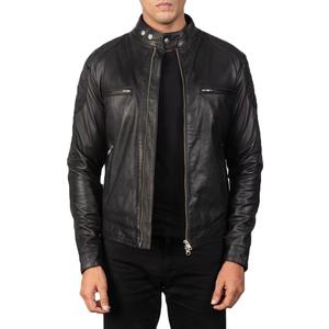 Precio al por mayor personalizar los hombres chaqueta de cuero estilo más tamaño Biker chaqueta de cuero 2026 Slim Fit - Product Image 4