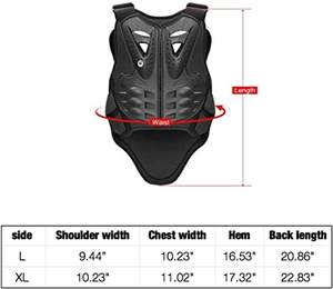 Gilet de protection de la poitrine et du dos de la moto Supercross Body Guard - Product Image 6