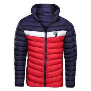 Vêtements de sport UNIQUE, veste d'hiver pour homme personnalisable, veste matelassée à bulles, doudoune à capuche, brillante, imperméable, service OEM disponible - Product Image 3
