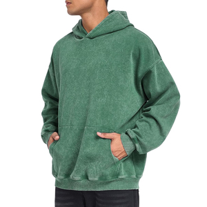 OEM Services Custom Printed Acid Wash Hoodies for Men Winter Digital Printing Polyester/Cotton Pullover <b>Hoodie</b> - Product Image 3