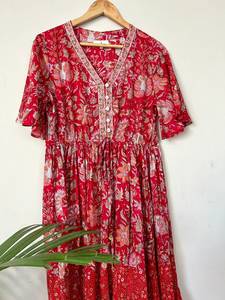 Precio al por mayor 2024 Trending Women Casual Fall Dress Color sólido Algodón media manga Ladies One Piece Dress venta - Product Image 5