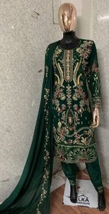 Costume indien de simulation Georgette Salwar pour femmes, fabricant et grossiste indien de la meilleure qualité - Product Image 6