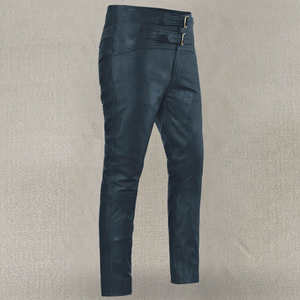 Pantalones de Cuero para Hombre al por Mayor, de la Mejor Calidad, a Bajo Precio, Cintura Alta, Estilo Casual, Pantalones de Cuero PU para Hombre - Product Image 2