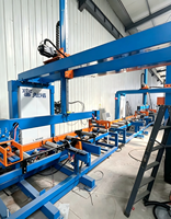 Machine de palettisation automatique d'acier en section C/Z, empileur contrôlé par PLC, moteur haute efficacité, système d'empilage pour la construction