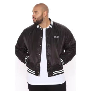 Chaqueta universitaria Bomber de béisbol con logotipo bordado de marca de alta calidad personalizada para hombre de servicio OEM - Product Image 5