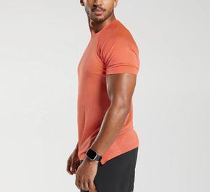 2025 nuevo estilo Camiseta de cuello redondo para hombre 100% algodón Casual de manga corta de tela de punto alto camiseta de estilo de timbres sólidos - Product Image 2