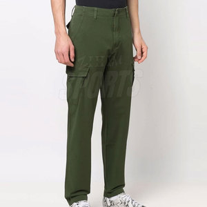 Marque de distributeur Pantalons cargo pour hommes à vendre Pantalons cargo de couleur unie Pantalons cargo multi-poches Vêtements confortables - Product Image 2