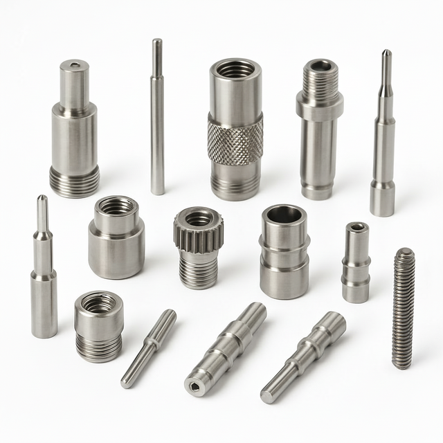 High Precision Stainless Steel Micro Component Swiss Type CNC Turning Small Diameter Custom OEM Machining Parts