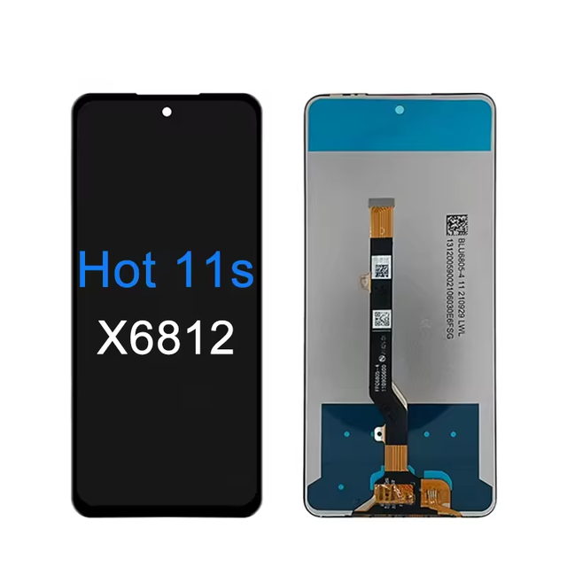 Original Digitizer Touch Mobile Phone LCDs Infinix Hot 11s (X6812)-High Quality 100% Tested 1 Year Warranty Repair Service