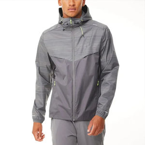 Personnalisé 100% Polyester Léger En Plein Air Vestes À Manches Régulières Pour Hommes Veste Coupe-Vent Pour Hommes - Product Image 1