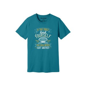 Camiseta informal de algodón 100% con impresión de temas de Buda en 3D, 12 opciones de color, 160-180, colocación de diseño personalizable GSM pesado - Product Image 6
