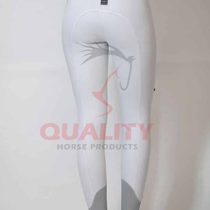 Pantalones de equitación elegantes con asiento completo, tejido elástico ligero, agarre reforzado y cintura segura para competición a precio económico. - Product Image 4