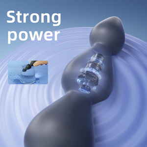 <span class=keywords><strong>Anal</strong></span> Plug Perlen Sexspielzeug Doppel ringe Verzögerung Ejakulation schloss Fernbedienung Backdoor Prostata Massage Vibrations trainer für Männer - Product Image 5