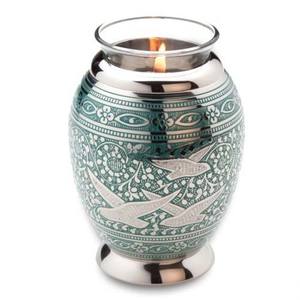 Décoration de Noël d'aspect royal, design artisanal, finition dorée, support de bougie chauffe-plat avec verre, support de table - Product Image 6