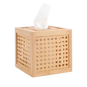 Caja de pañuelos de bambú y ratán, caja de pañuelos de bambú hecha a mano, decoración natural ecológica para el hogar y la Mesa, venta al por mayor de Vietnam - Product Image 1