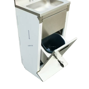 Cubo de Basura para Mueble de Cocina de una Sola Cubeta, Acero Inoxidable 304, Superficie Cepillada, Independiente, para Lavado de Manos y Verduras - Product Image 2