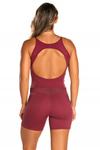 Nouvelle combinaison de yoga pour femmes, vêtements de sport, vêtements de gym, sans couture, respirante, haute élasticité, sans manches, sexy, une pièce, séchage rapide - Product Image 2