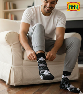 Calcetines Deportivos para Hombre, Diseño Personalizado, Ecológicos, Transpirables, de Secado Rápido, de Poliéster Estampado, Fabricados en Bangladesh - Product Image 3