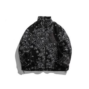 Conception personnalisée Personnalisation de graphiques OEM Vestes d'hiver en jacquard polaire camouflage Sherpa pour hommes - Product Image 6