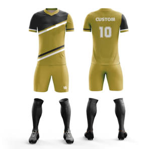 Precios al por mayor conjuntos de uniformes de alta calidad ropa deportiva personalizada de secado rápido Club entrenamiento de fútbol traje completo uniforme de fútbol unisex - Product Image 2