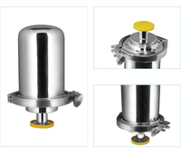 Nouveau Réservoir de Stockage d'Air en Acier Inoxydable 316L à Installation Rapide et Utilisation Facile, avec Boîtier de Ventilation, Surface Électro-Polie et Connexion Tri-Clamp