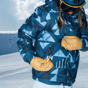 Proveedor OEM chaqueta de esquí para mujer personalizada con impresión de logotipo de tela impermeable transpirable y ropa de etiqueta privada - Product Image 5