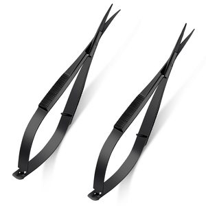 4.7 Inch Stainless Steel Manual Embroidery Sewing <strong>Snips</strong> 2-Piece Curved Eyebrow Trimming Scissors Surgical Instruments Basis - Product Image 1