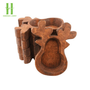Cuencos de masa de madera de Acacia Natural superventas para decoración del hogar Vintage y para decoraciones navideñas, regalos OEM hechos en Vietnam - Product Image 3