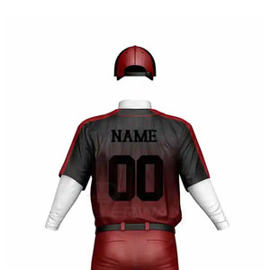 Uniforme de baseball personnalisé pour hommes adultes, 100% polyester respirant, vêtements d'équipe, nouvelle arrivée - Product Image 5
