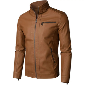 New Design Color <b>Men</b> Genuine Leather <b>Jacket</b> Custom High Quality <b>Men</b> Leather <b>Jacket</b> Wholesale Leather <b>Jacket</b> - Product Image 2